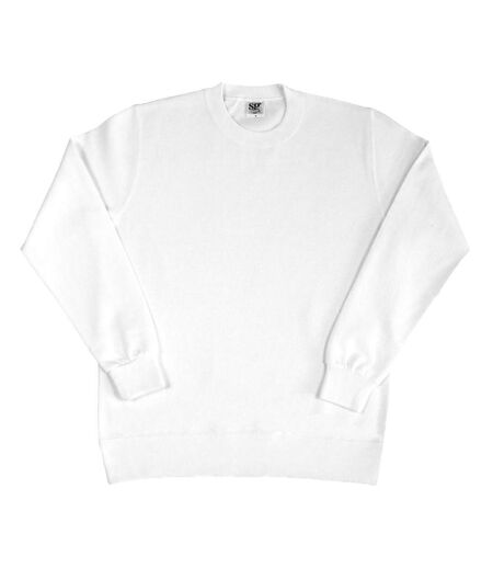 Sweatshirt À Manches Longues Femme Blanc SG