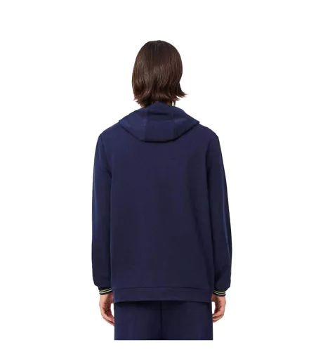 Sweat À Capuche Détente Homme Bleu Marine Lacoste