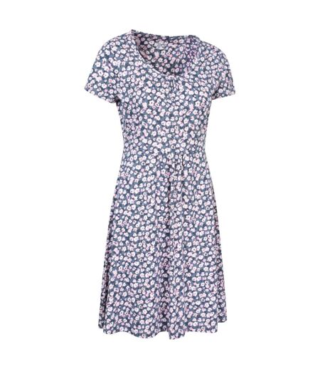 Womens/ladies essentials lora floral skater dress grey Mountain Warehouse