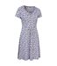 Womens/ladies essentials lora floral skater dress grey Mountain Warehouse-3