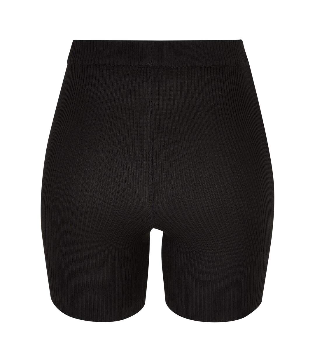 Short Motif/style Côtelé Femme Noir Urban Classics-2