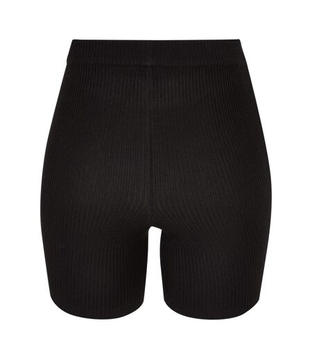 Short Motif/style Côtelé Femme Noir Urban Classics