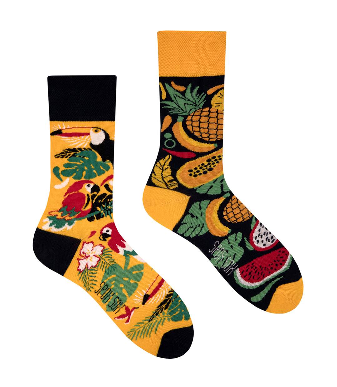 SPOX SOX - Unisex Novelty Odd Socks - Tropical