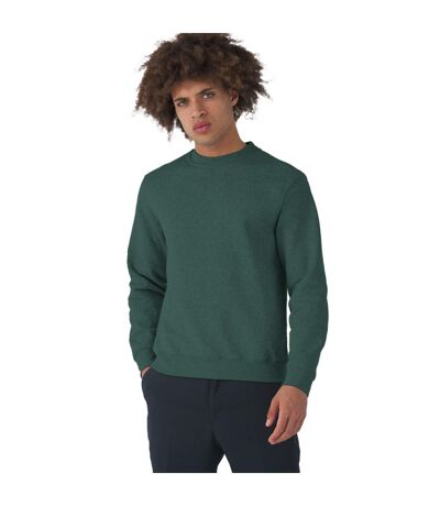 Mens Set In Sweatshirt Heather Dark Green B&C