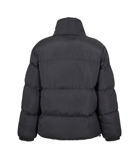 Mens Quilted Zipped Puffer Jacket Black 274 Studio