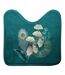 Tapis Contour WC Imprimé Ginkoblue 45x45cm Vert-1