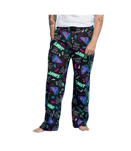 Pantalon De Détente Motif/style Imprimé Intégral Homme Noir Charbon Jaws