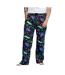 Pantalon De Détente Motif/style Imprimé Intégral Homme Noir Charbon Jaws-1