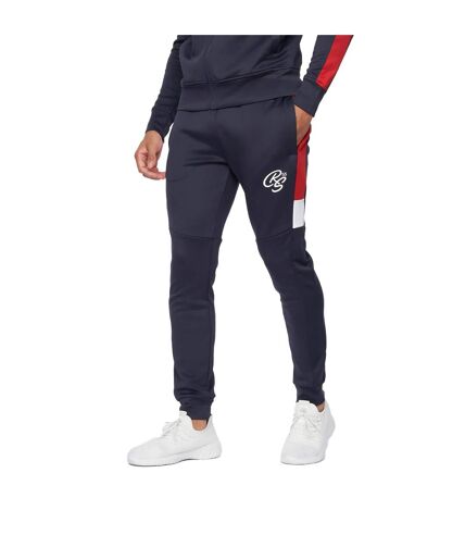 Mens kamari tracksuit navy/red Crosshatch