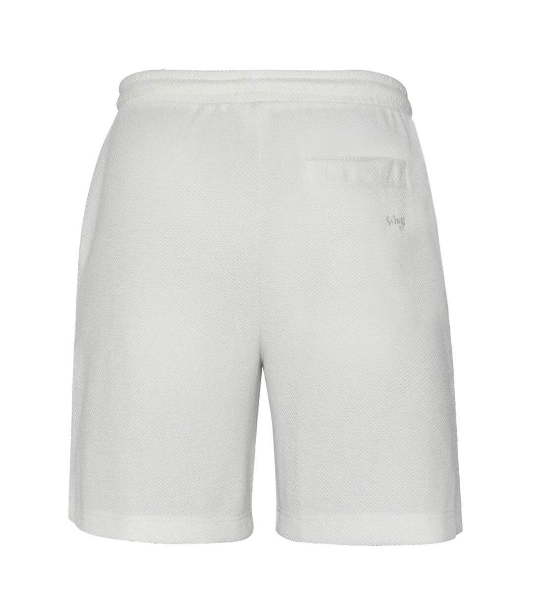Short blanc homme schott  maille technique-3