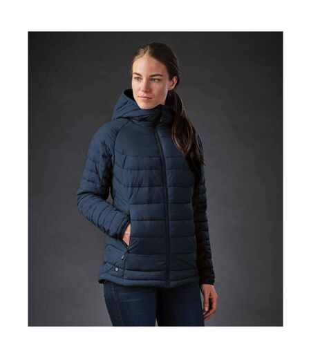 Womens/ladies Stavanger Thermal Padded Jacket Navy Graphite Grey Stormtech