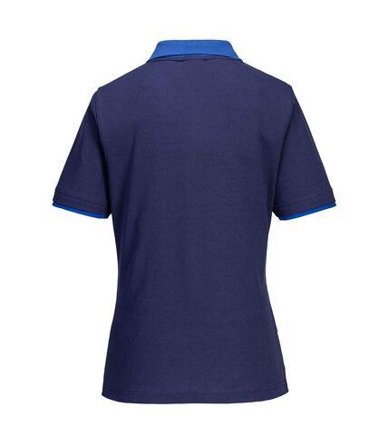 Portwest Womens/Ladies PW2 Polo Shirt (Navy/Royal Blue)