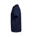 Mens Luxury Stretch V Neck Polo Shirt Navy Tee Jays-3