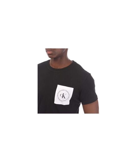 Mens Logo Pocket T-shirt Black Calvin Klein