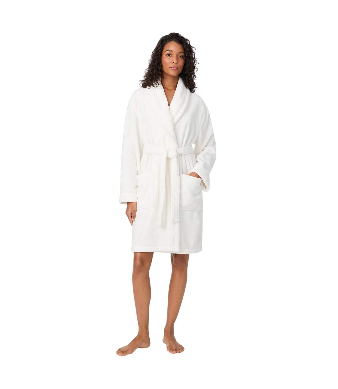 Peignoir Femme Crème DKNY-2