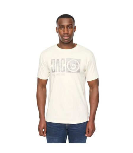 Mens hexocamo t-shirt off white Duck and Cover