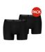 Pack Of 2  Mens Cotton Blend Boxer Briefs  Black Puma-1
