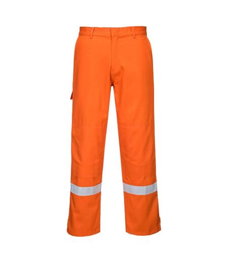 Mens bizflame plus work trousers orange Portwest