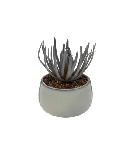 Plante Artificielle en Pot Grès 18cm Gris