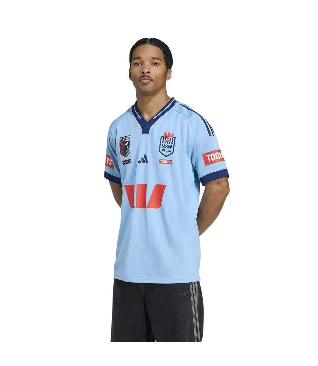 Maillot De Rugby Motif/style New South Wales Blues 2025/2026 Homme Bleu Ciel Bleu Marine Adidas-4