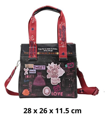 Sac à  Main Chic Noir avec Poignées Confortables pour Femme