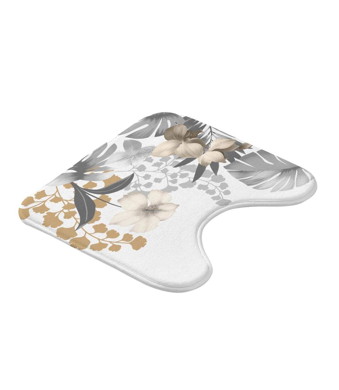 Tapis Contour WC Kelly 45x45cm Blanc-2