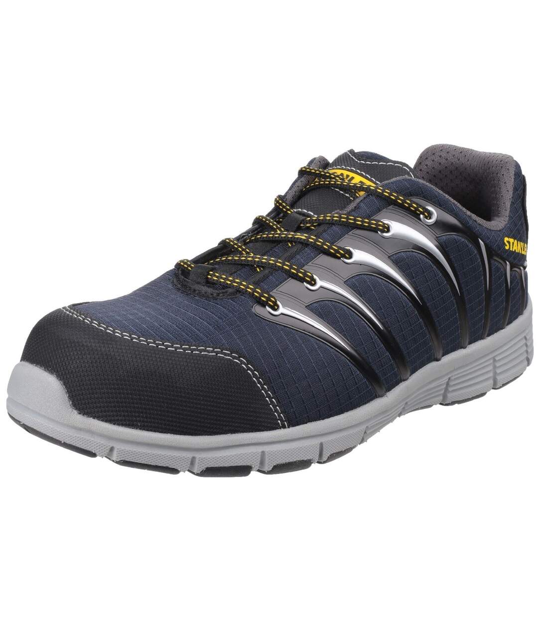 Mens globe lace up safety trainers navy/grey Stanley-3