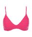 Womens/ladies Triangle Bikini Top Pink Hugo-1