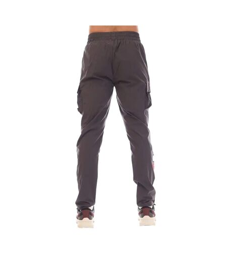 Mens Badge Cargo Trousers Grey Mercier
