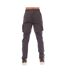 Mens Badge Cargo Trousers Grey Mercier-2