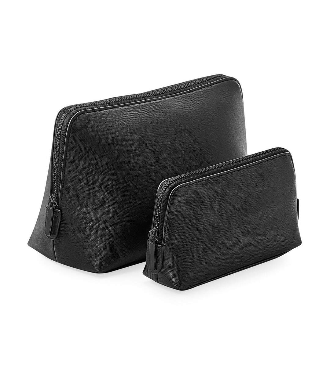 Trousse en similicuir taille L - BG751 - noir et noir-1