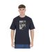 T-shirt Motif/style Lettrage Brothers Homme Bleu Marine Peaceful Hooligan-1