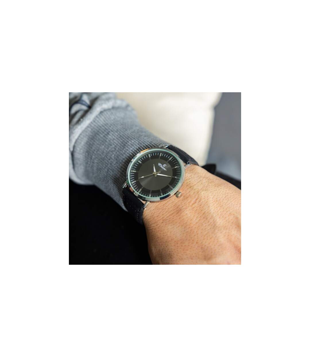 Montre Homme à Petit Prix Noir CHTIME-2