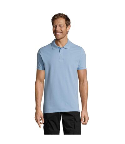 Polo Manches Courtes Perfect Homme Bleu Ciel SOLS