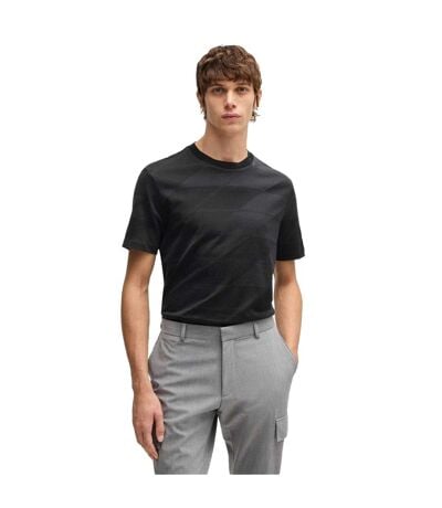 T-shirt Style Deux Tons C-thompson Homme Noir Boss