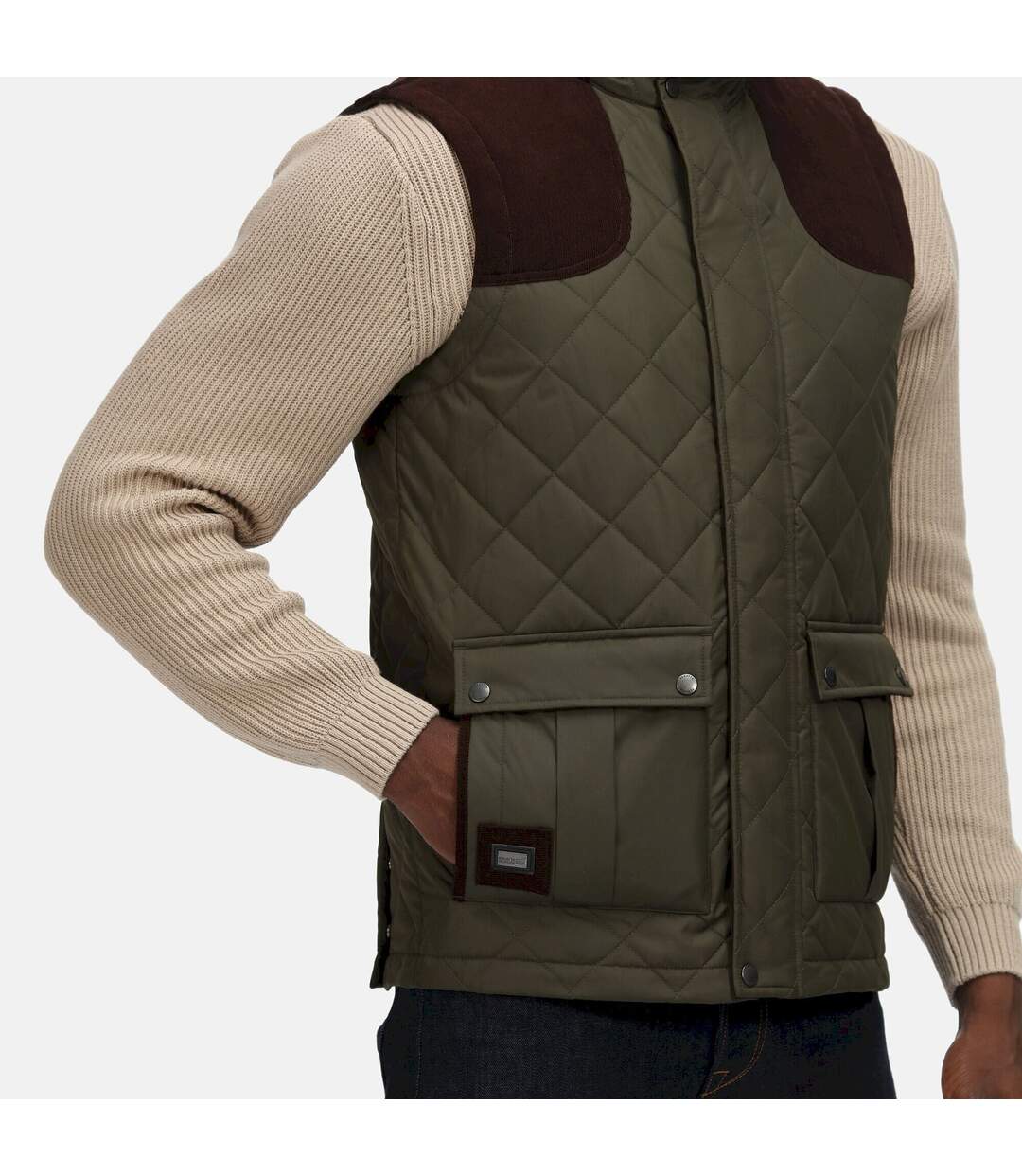 Mens Insulated Body Warmer Dark Khaki Regatta Professional-4