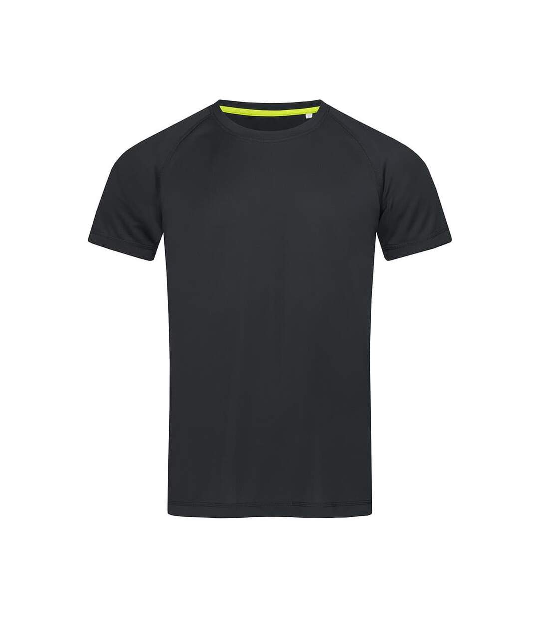 T-shirt Raglan Hommes Noir Stedman-2