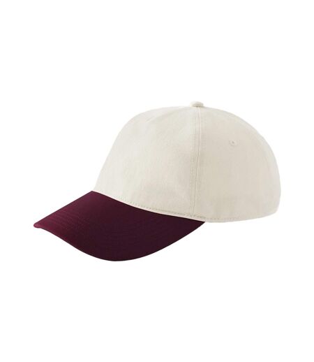 Casquette De Baseball Leisure Naturel Bordeaux Beechfield