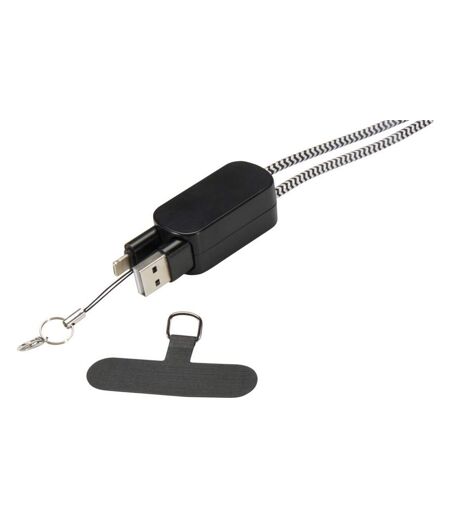 Anser 5 In 1 Recycled Plastic Phone Lanyard Black Floso