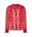 Blouse Manches Longues Motif/style Floral Alesndra Femme Rouge French Connection-1