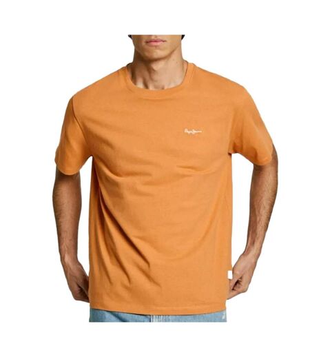 T-shirt orange homme pepe jeans contrast