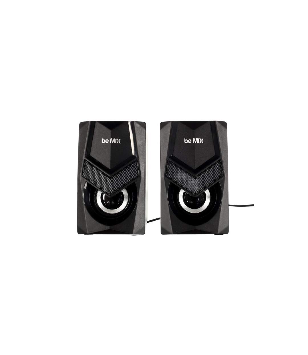 Lot de 2 Enceintes à Led Gamer 12cm Noir