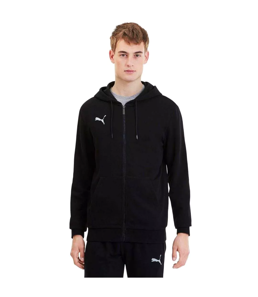 Veste À Capuche Teamgoal Casuals Homme Noir Puma-1