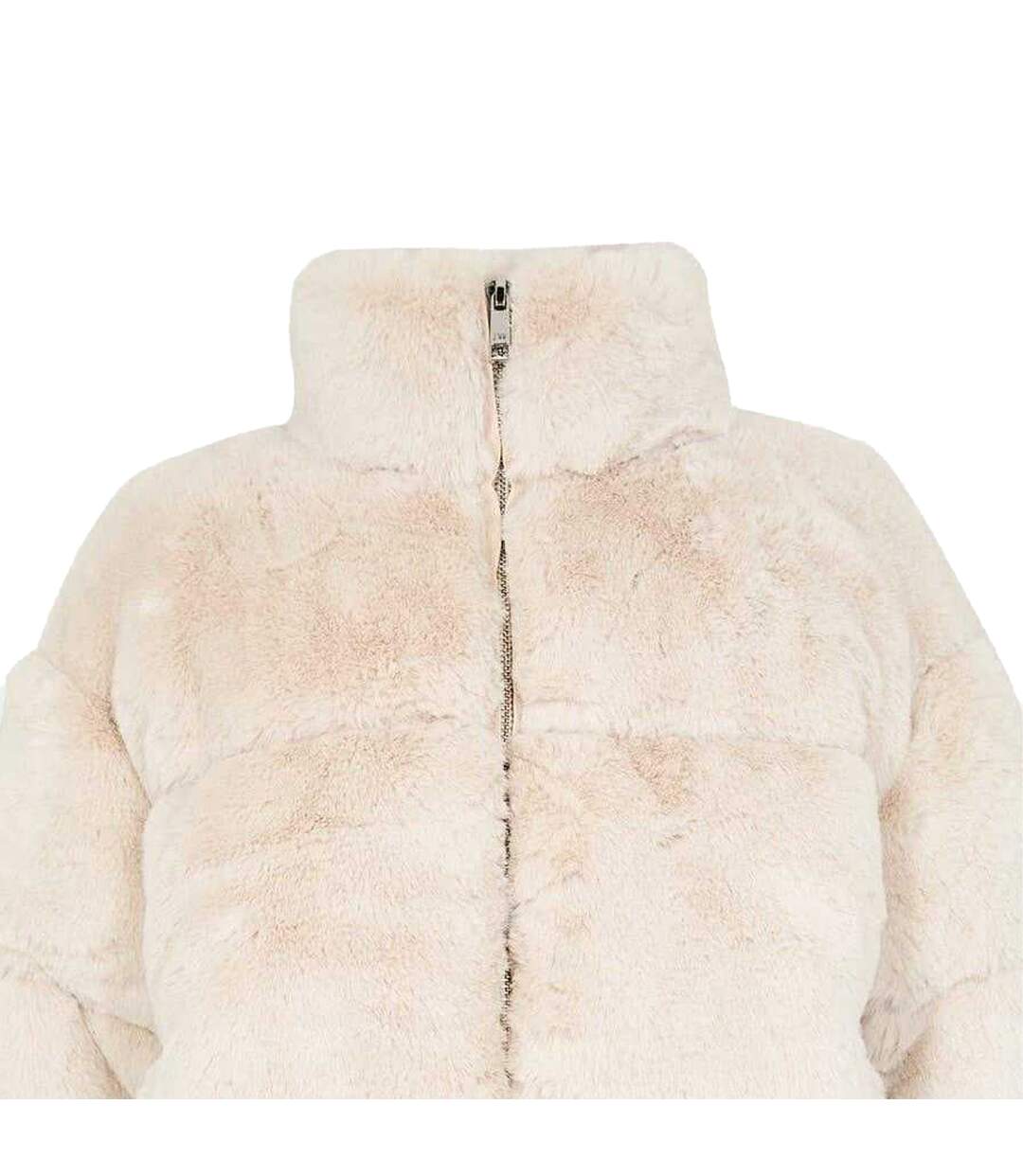 Womens/ladies Faux Fur Puffer Jacket Cream Jack Wills-3