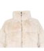 Womens/ladies Faux Fur Puffer Jacket Cream Jack Wills-3