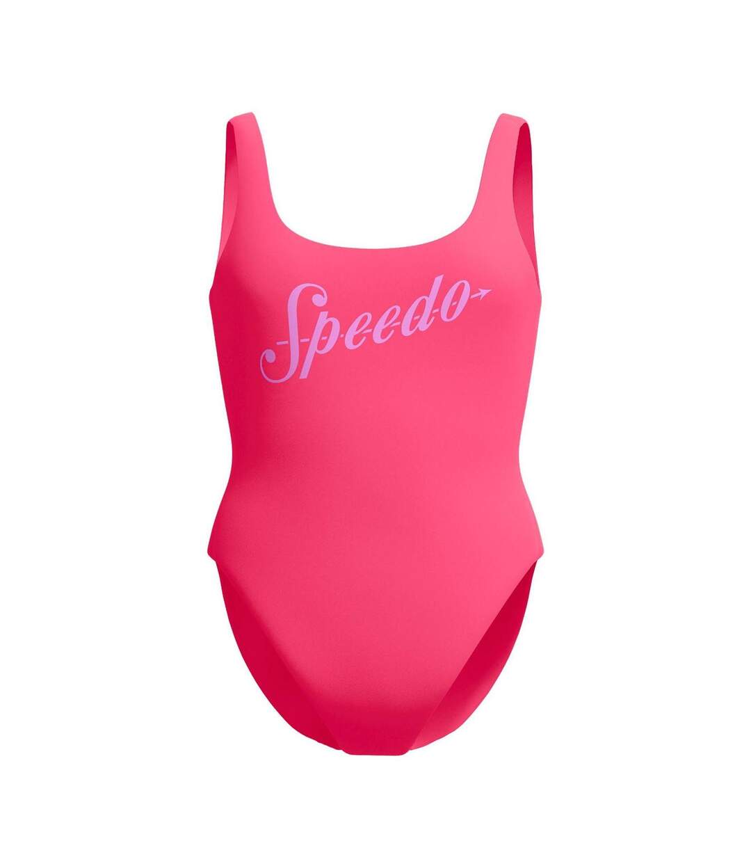 Maillot De Bain 1 Pièce Motif/style Logo Imprimé Femme Rose Corail Speedo-1