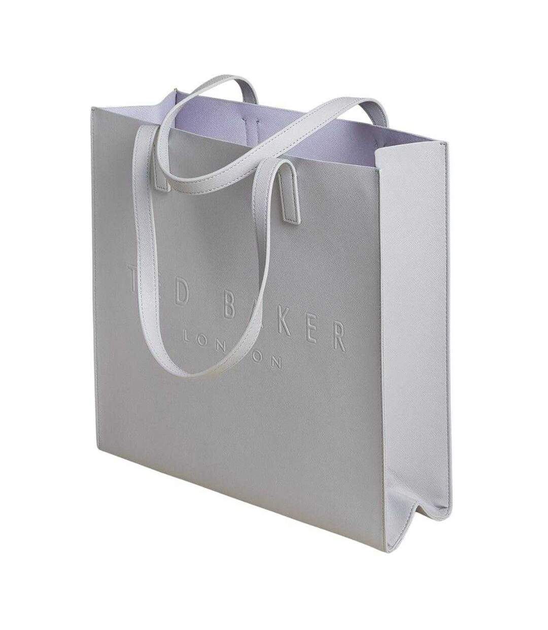 Crosshatch Logo Tote Bag One Size Light Grey Ted Baker-2