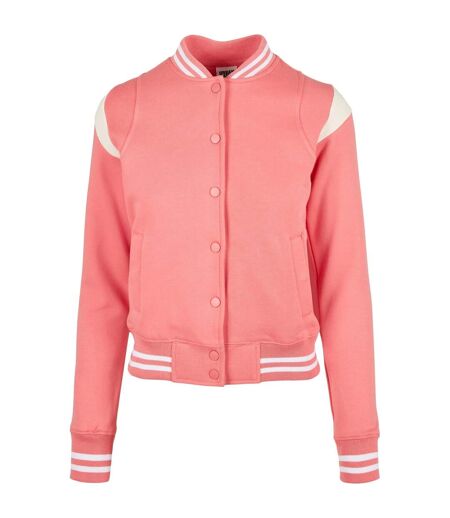 Veste De Survêtement College Femme Rose Pâle Sable Blanc Urban Classics