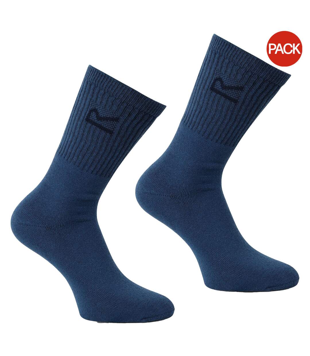 Pack Of 3  Great Outdoors Mens Cotton Rich Casual Socks  Navy Marl Regatta-1