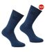 Pack Of 3  Great Outdoors Mens Cotton Rich Casual Socks  Navy Marl Regatta-1